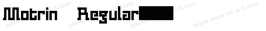 Motrin Regular字体转换